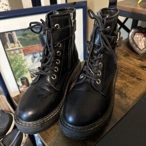 DUNES - Chaplin Boots - Size: 8.5M women’s - Black -  NEW Combat style boots